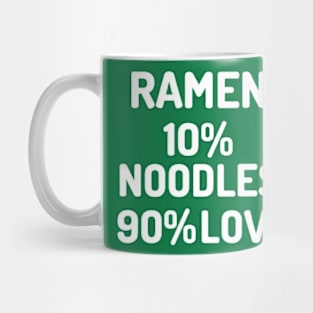 Ramen Is 10% Noodles 90% Love Mug